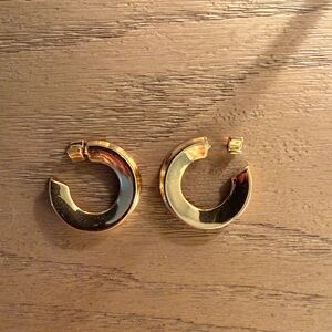Jenny Bird Shiny Gold Hoop Earrings
